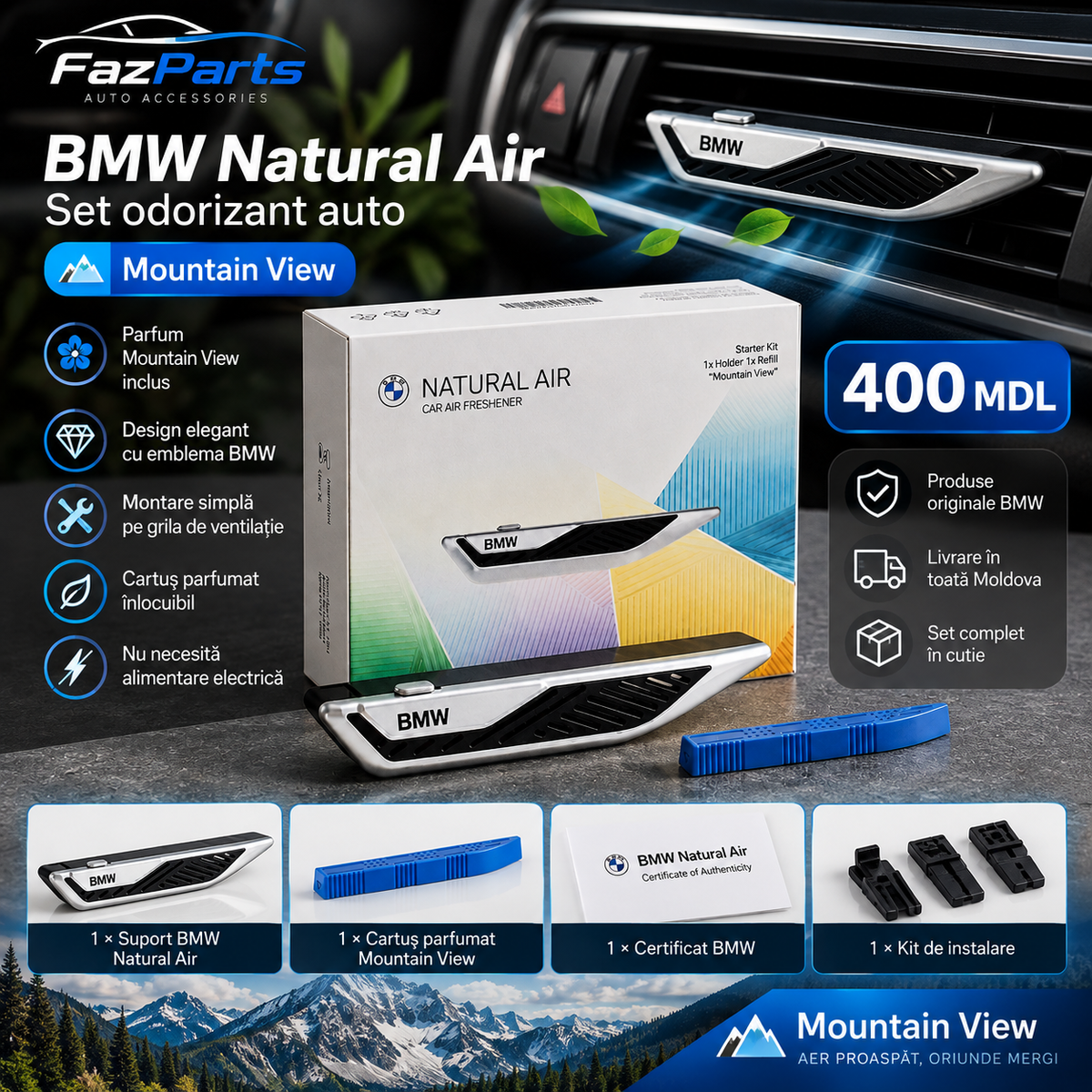 BMW Natural Air – Set odorizant auto